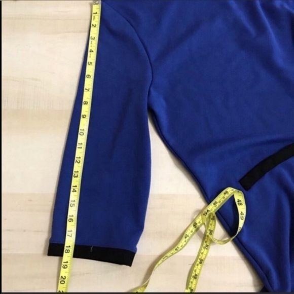 Appleseeds Blue Large 3/4 Sleeve Dress - Picture 6 of 7